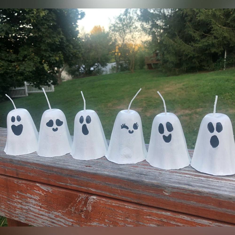 Handmade Ghost Candle -unscented